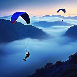 Soaring Paragliders dream symbolism visualization