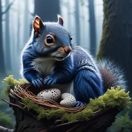 Squirrel dream symbolism visualization