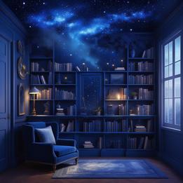 Starlit Bookshelf