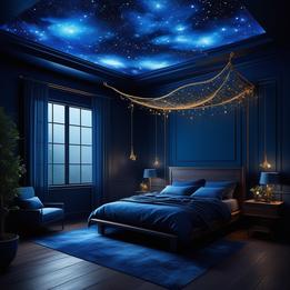 Starlit Canopy Bed dream symbolism visualization
