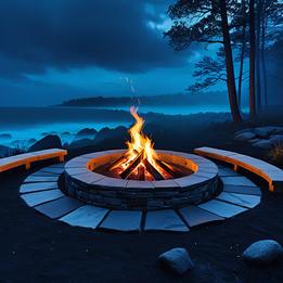 Stone Fire Pit dream symbolism visualization