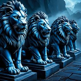 Stone Lion dream symbolism visualization