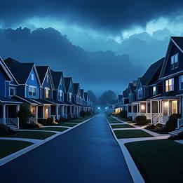 Suburban Neighborhood dream symbolism visualization