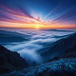 Sunrise Over Valley dream symbolism visualization