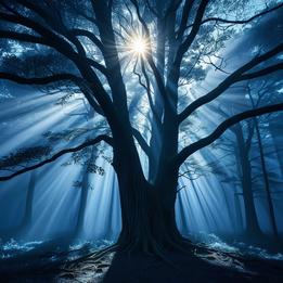 Sunshine Through Trees