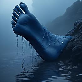 Swollen Foot dream symbolism visualization