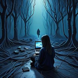 Tech Addiction dream symbolism visualization