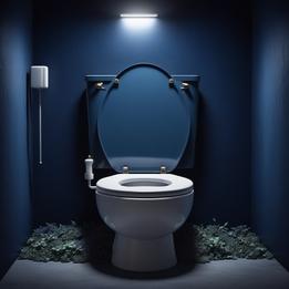 Toilet dream symbolism visualization