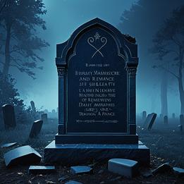 Tombstone dream symbolism visualization