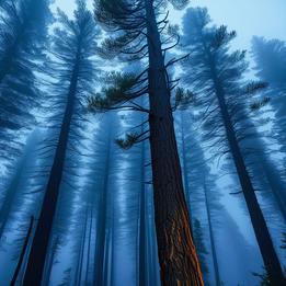 Towering Pine Trees dream symbolism visualization