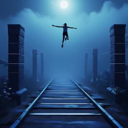 Track and Field Jump dream symbolism visualization