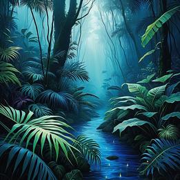 Tropical Leaf Prints dream symbolism visualization