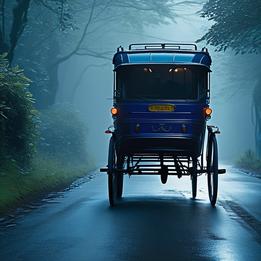 Vibrant Rickshaw dream symbolism visualization