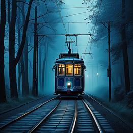Vintage Tram dream symbolism visualization