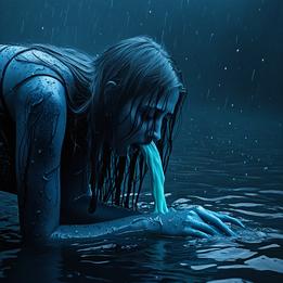 Vomit dream symbolism visualization