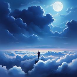 Walking on Clouds dream symbolism visualization