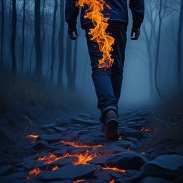 Walking Through Fire dream symbolism visualization