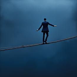 Walking Tightrope dream symbolism visualization