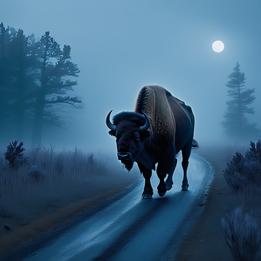 Wandering Bison dream symbolism visualization