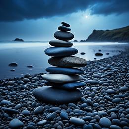 Weathered Pebbles dream symbolism visualization