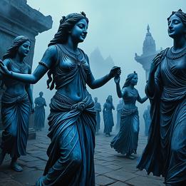 Weathered Statues dream symbolism visualization