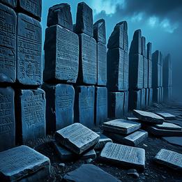 Weathered Stone Tablets dream symbolism visualization