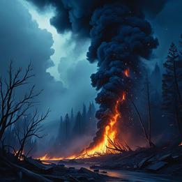 Wildfire dream symbolism visualization