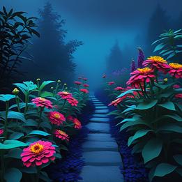 Zinnia Garden dream symbolism visualization